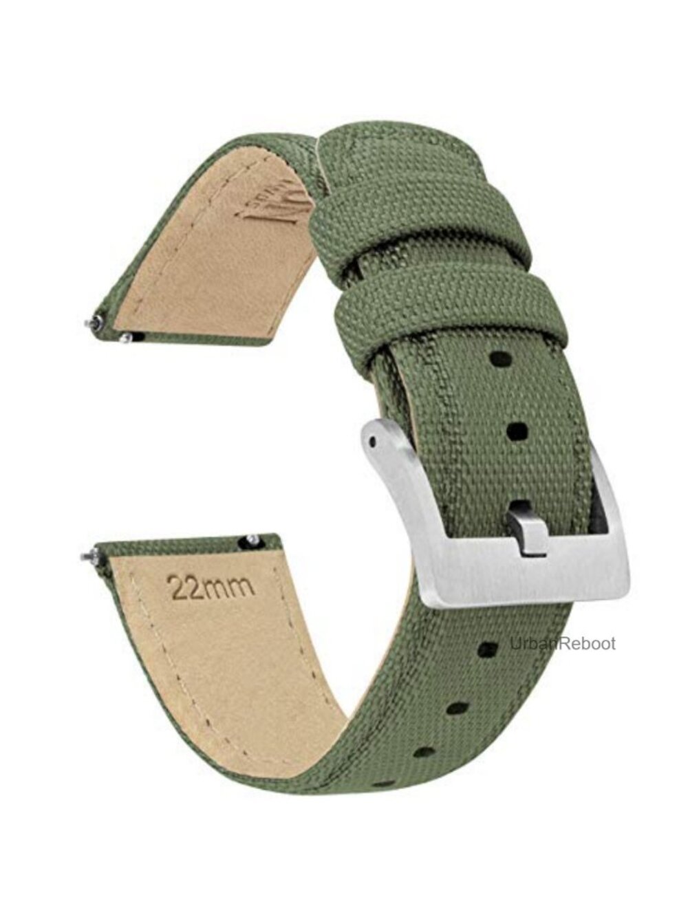 Sailcloth Nylon Quick Release Watch Band 316L Stainless Buckle 20mm